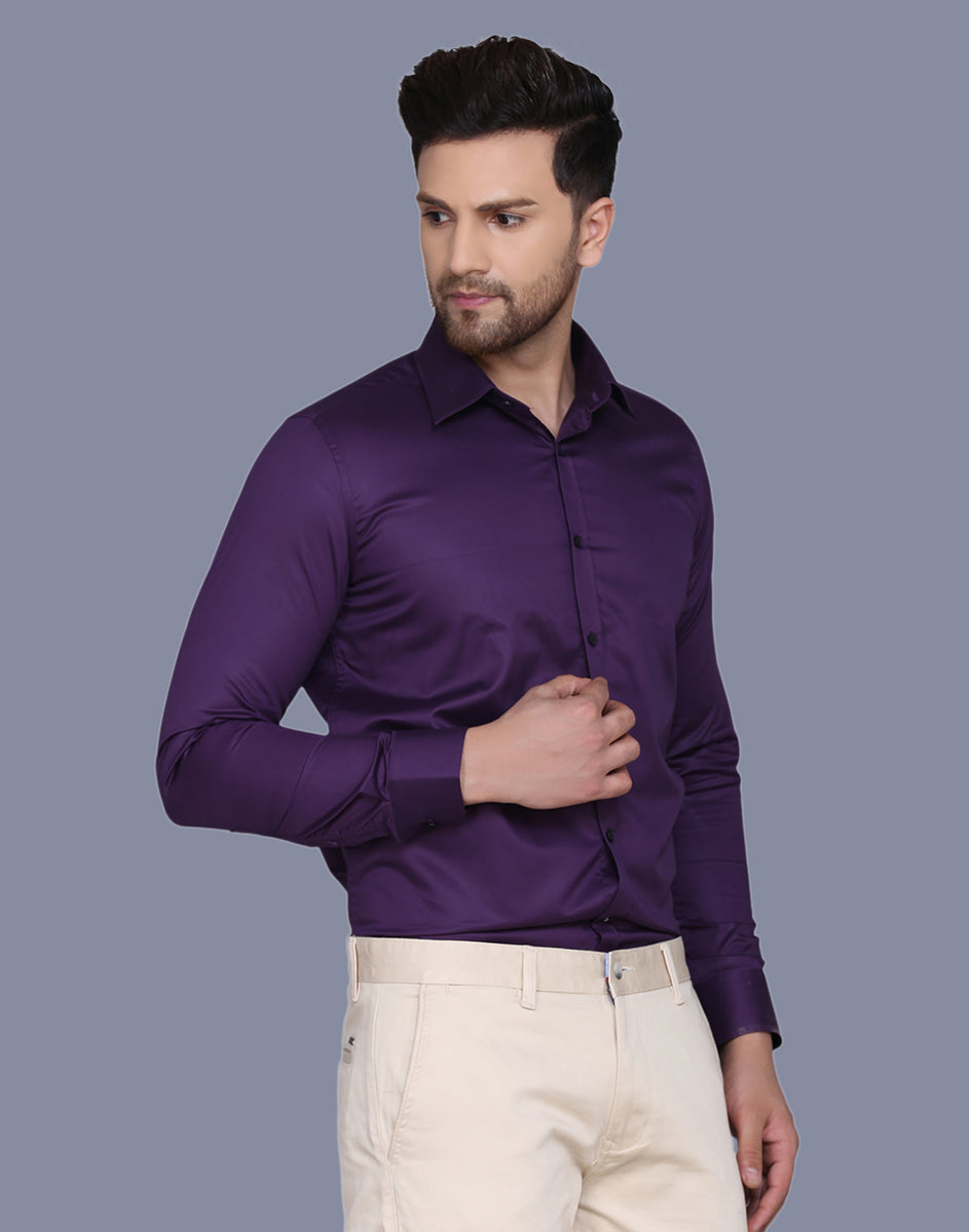 Soft Pink Cotton Satin Men's Shirt – JJAAGG T